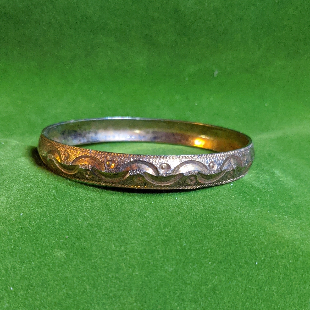 Elegant Brass Bangle Bracelet